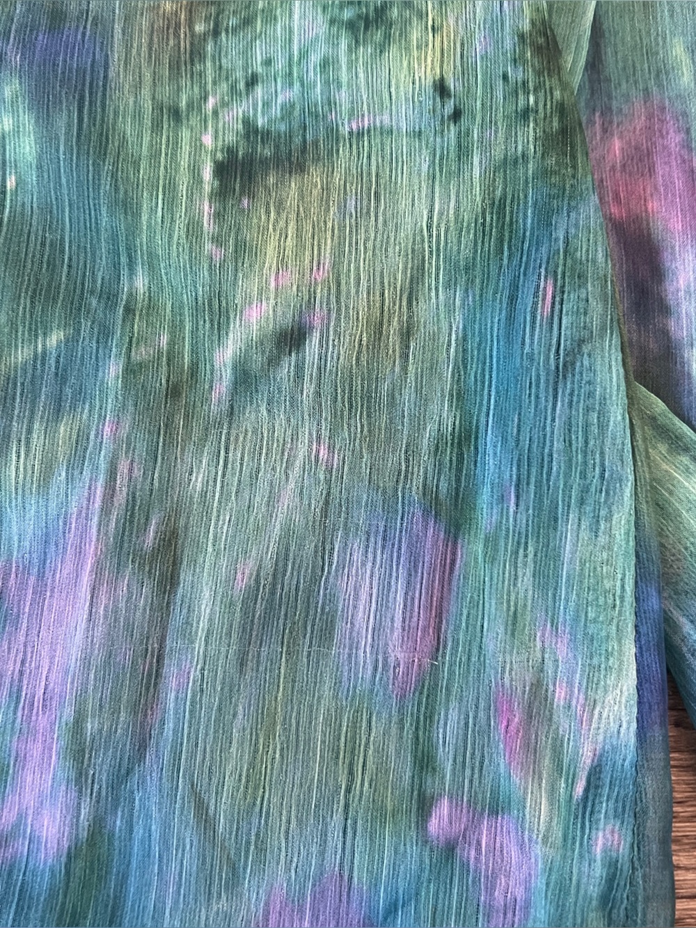 Yellow The Label Monet Dress in Irises Green Print - Picture 8 of 14